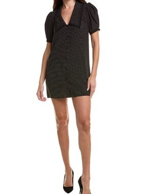 Frame Silk Black Polka Dot Sailor dress
